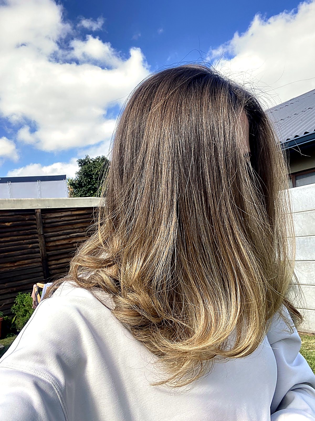 A ShampU colour result, seen in daylight